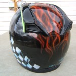 Dragster racing helmets for the webster motorsports team. 10 of 10